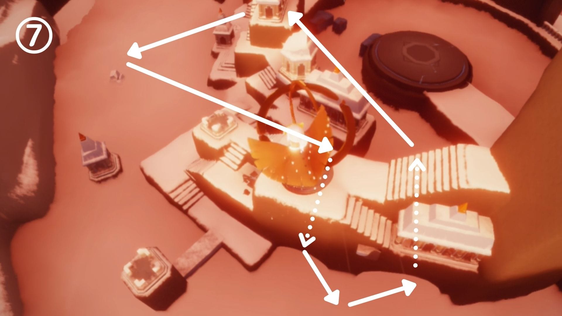 7つ目の記憶は、2つ目の記憶と同じルートで飛行します。