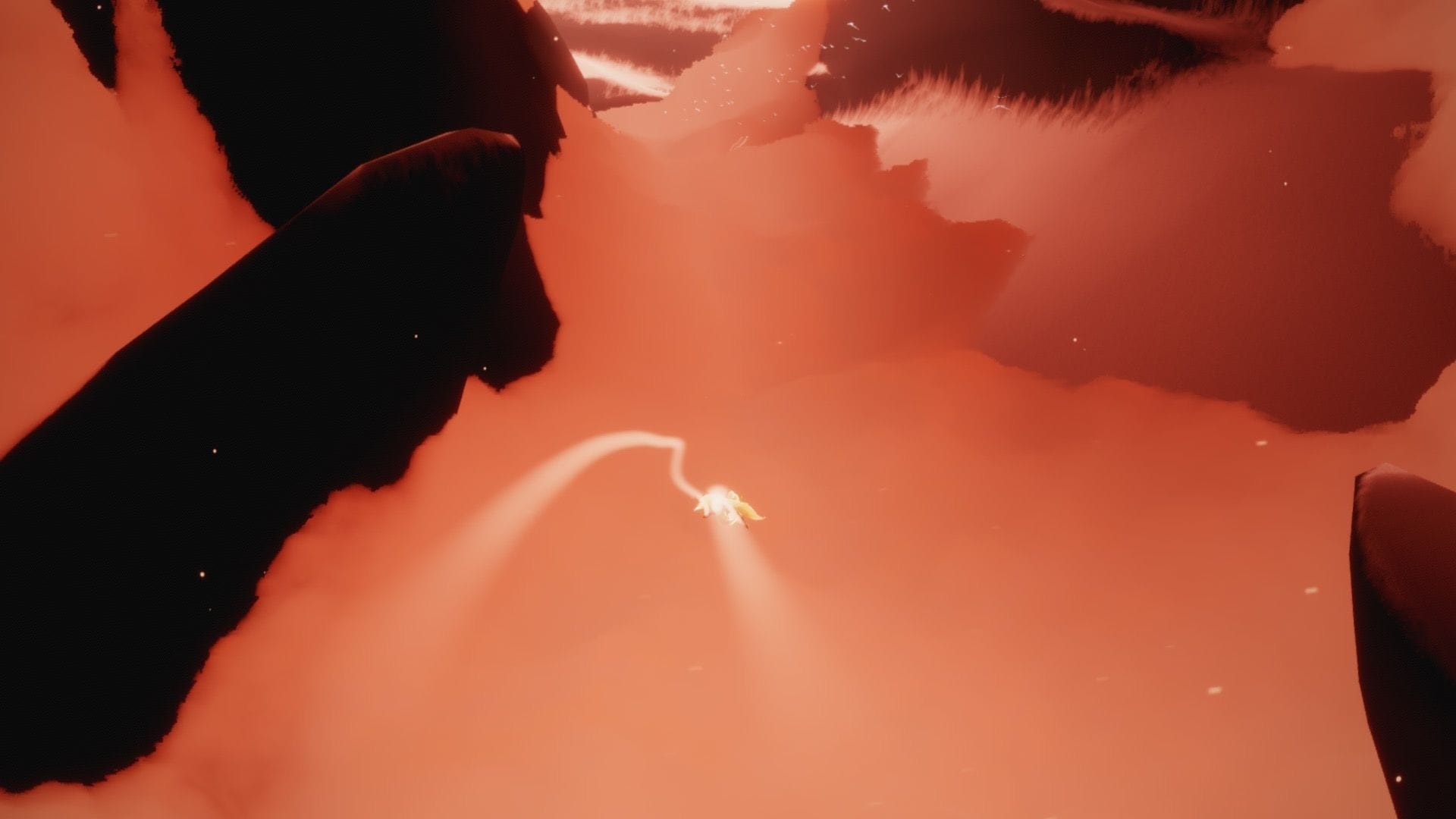 星の封印を抜けたあとは、道なりに飛んで進みましょう。