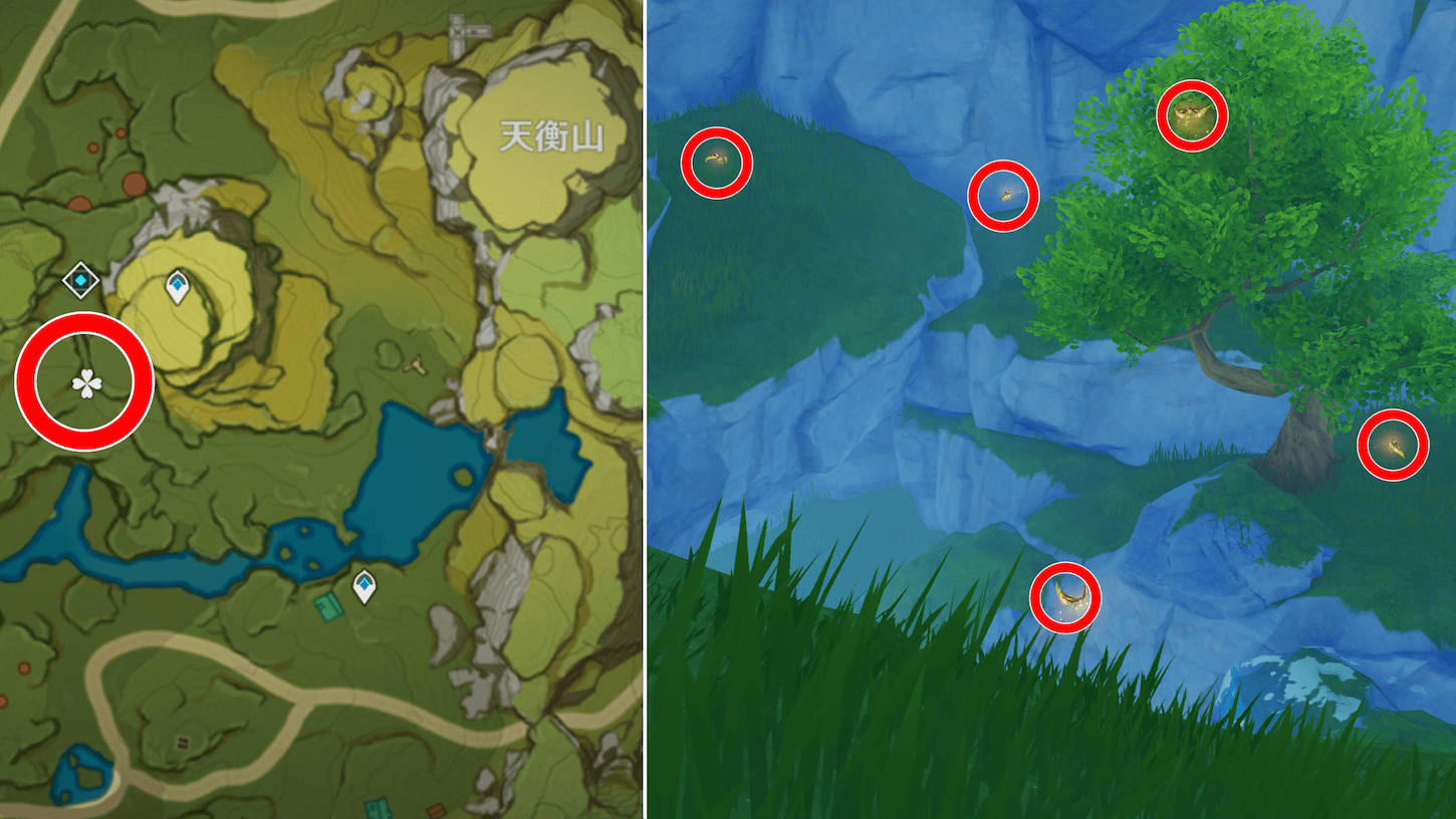 晶核(曲径通幽の処の南)