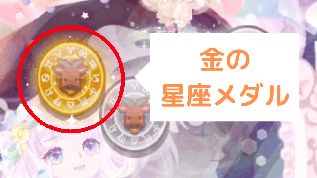 金の星座メダル