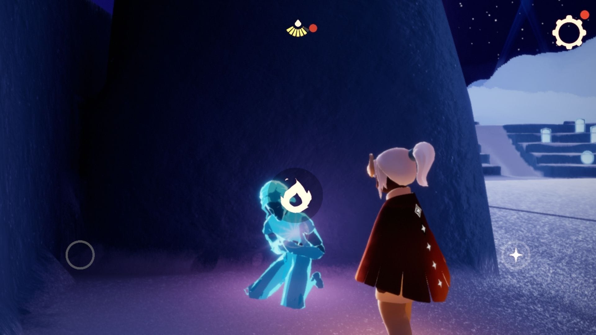 精霊に火を灯します。