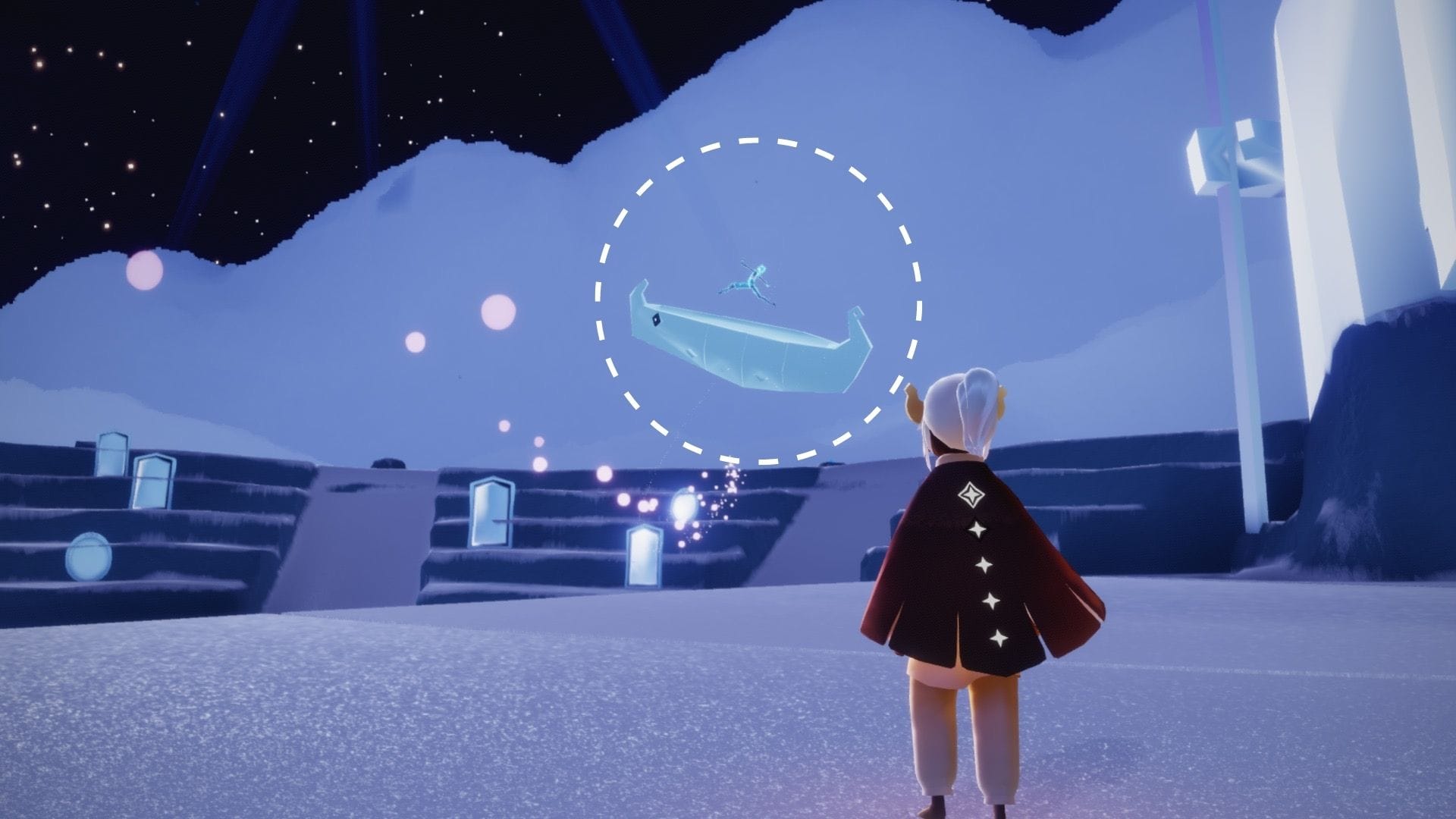 精霊が移動するので追いかけていきましょう。