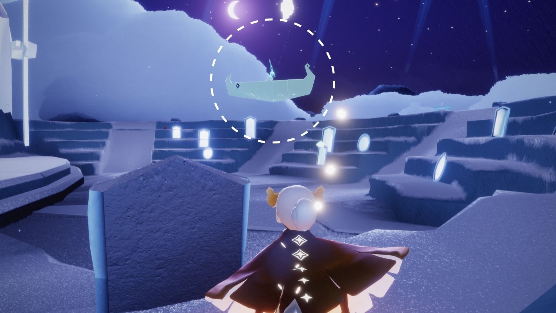 2か所目は、雲のトンネルの方へ移動します。