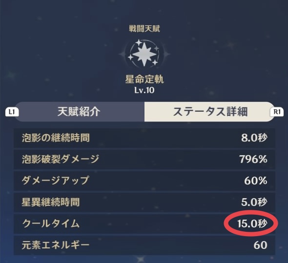 モナのクールタイム