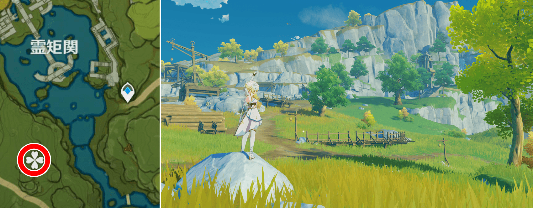 展望ポイント(層岩巨淵の外)