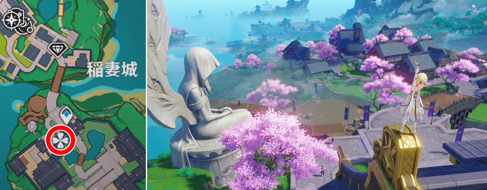 展望ポイント(稲妻城・天領)