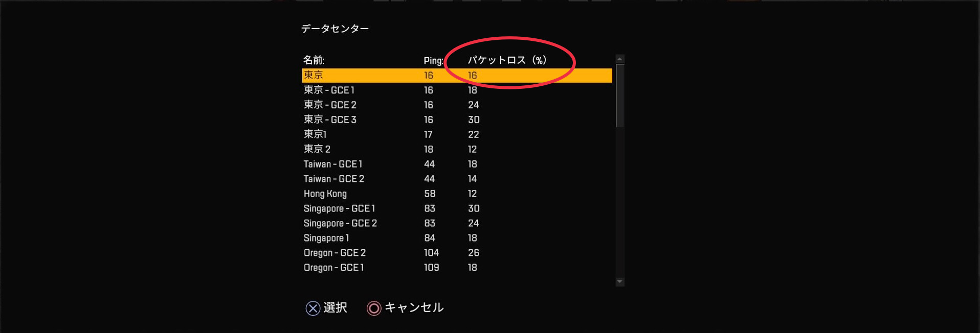 パケットロス