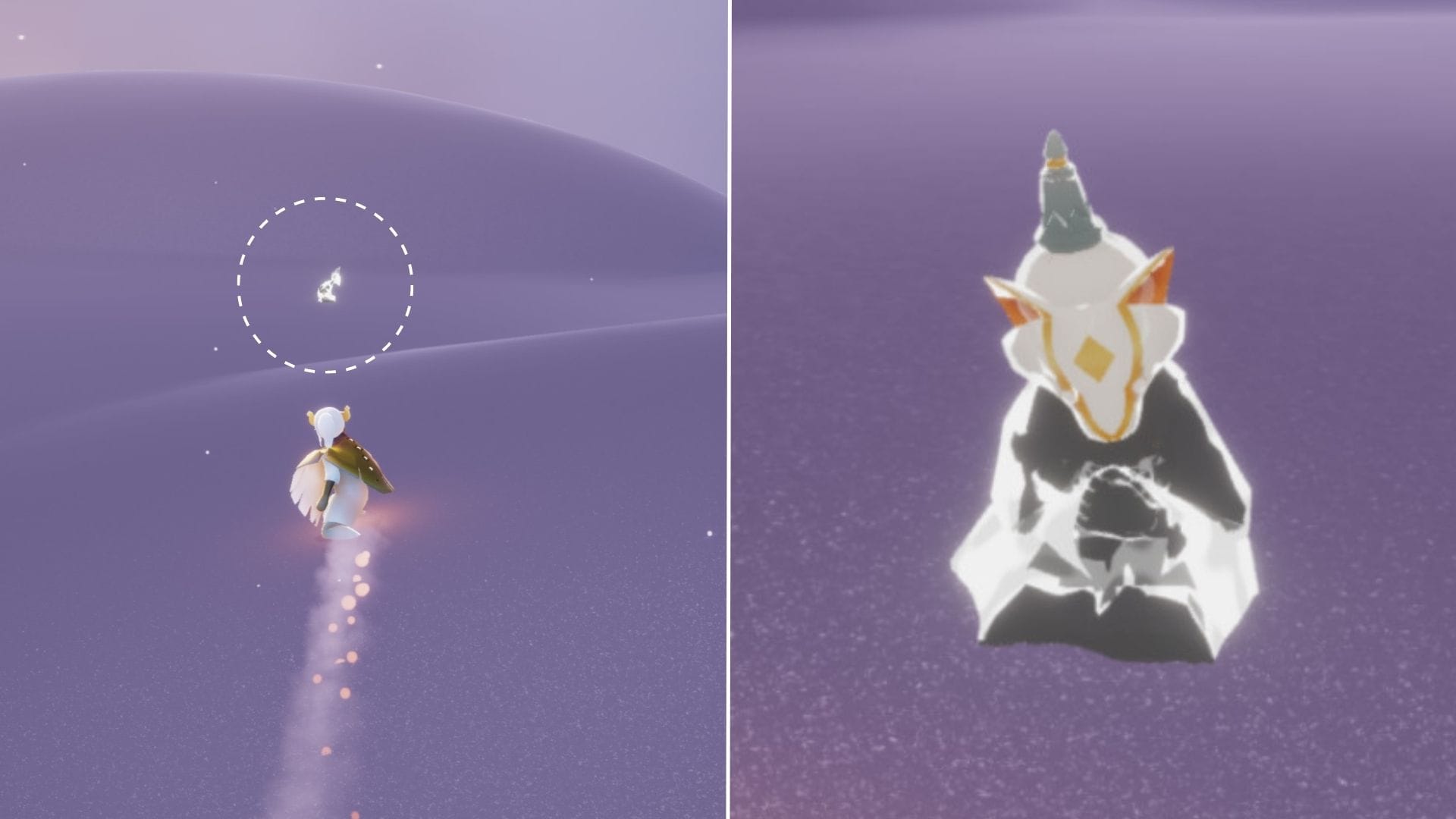 4.砂丘を2つ超えた場所に、おませな漂流者が居ます。