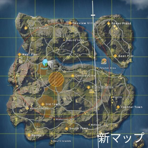 荒野行動　マップ②