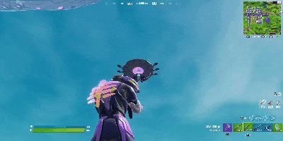 フォートナイトでUFOの攻撃を建築でガードできていないと爆発ダメージを受けてしまう