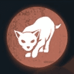 獲物を追うアイコン