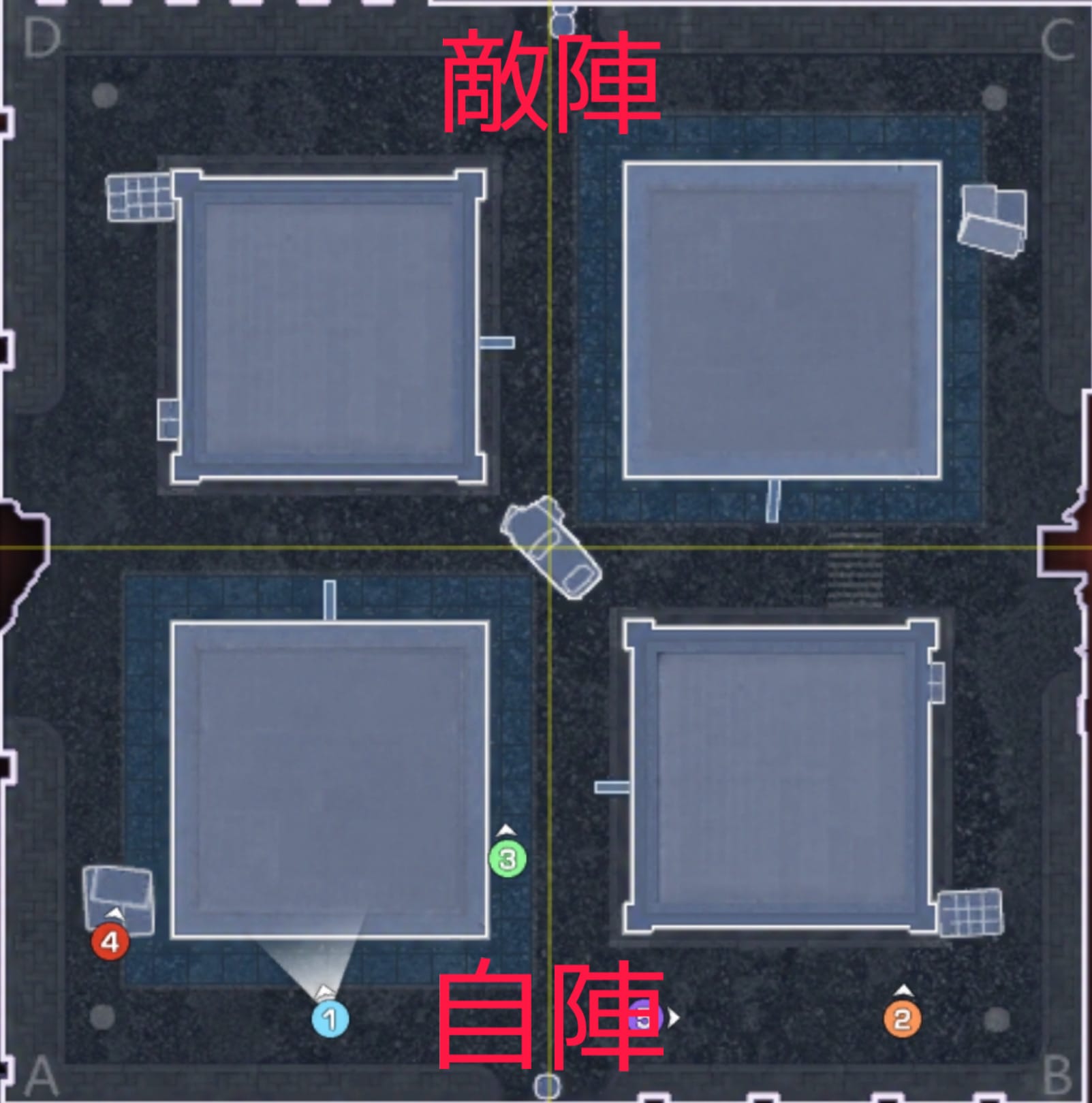 陣営が分かれている