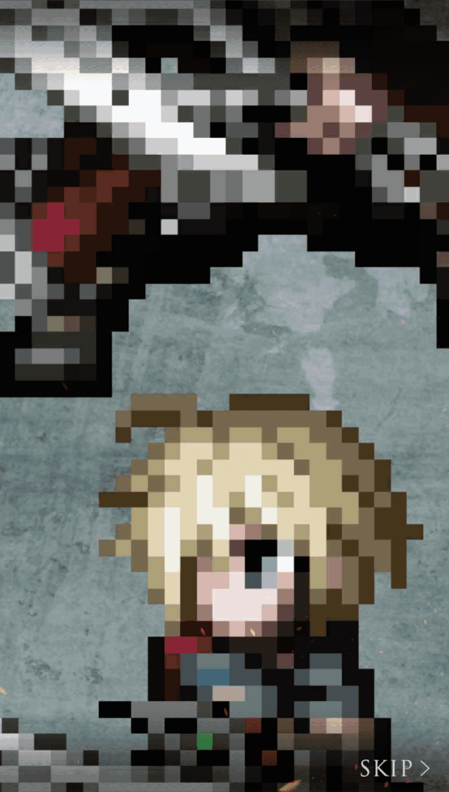 FFBEコラボストーリーの戦闘画面その2