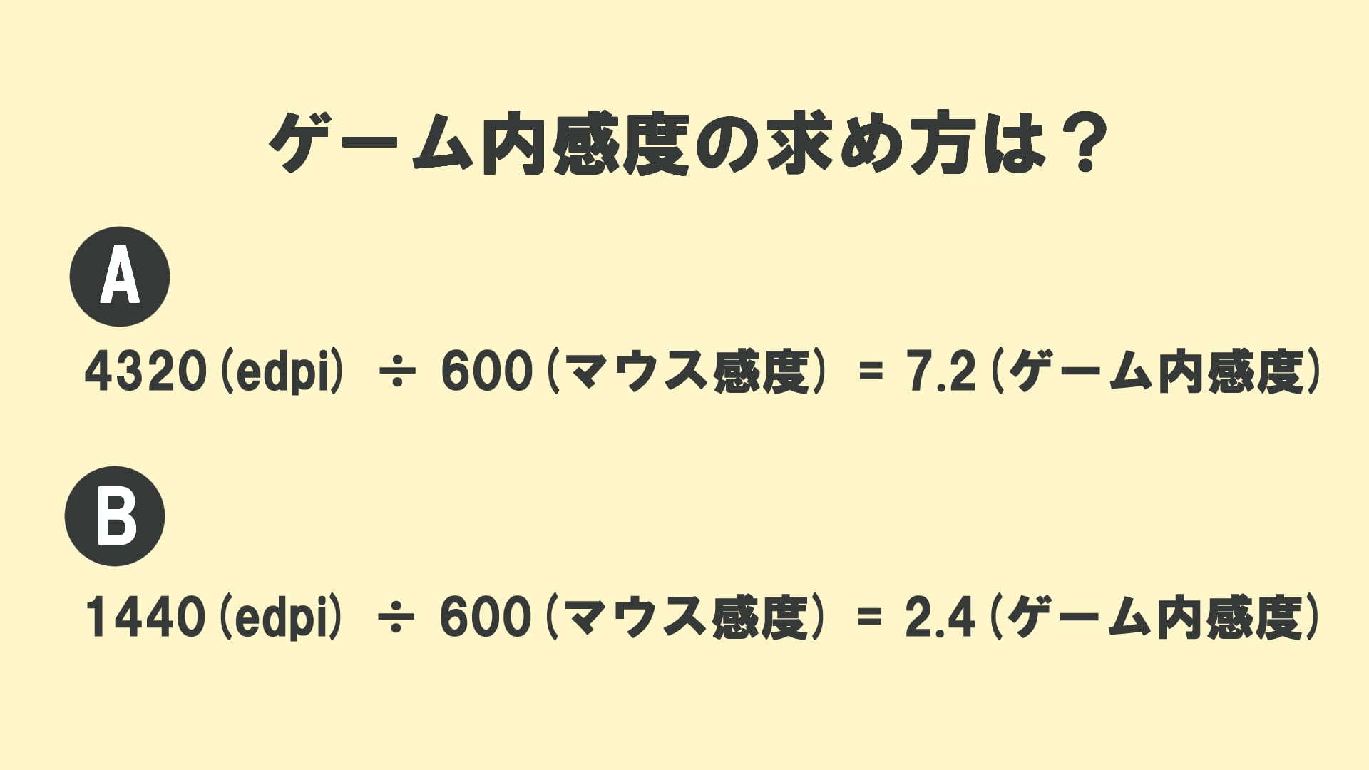 ゲーム内感度の求め方