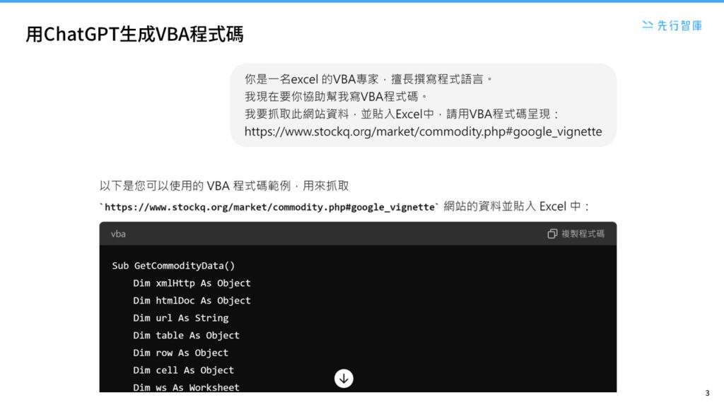 You can achieve web scraping with just Excel ChatGPT helps you quickly write the VBA code (2)
