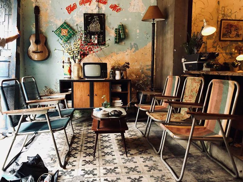 quán cafe phong cách vintage