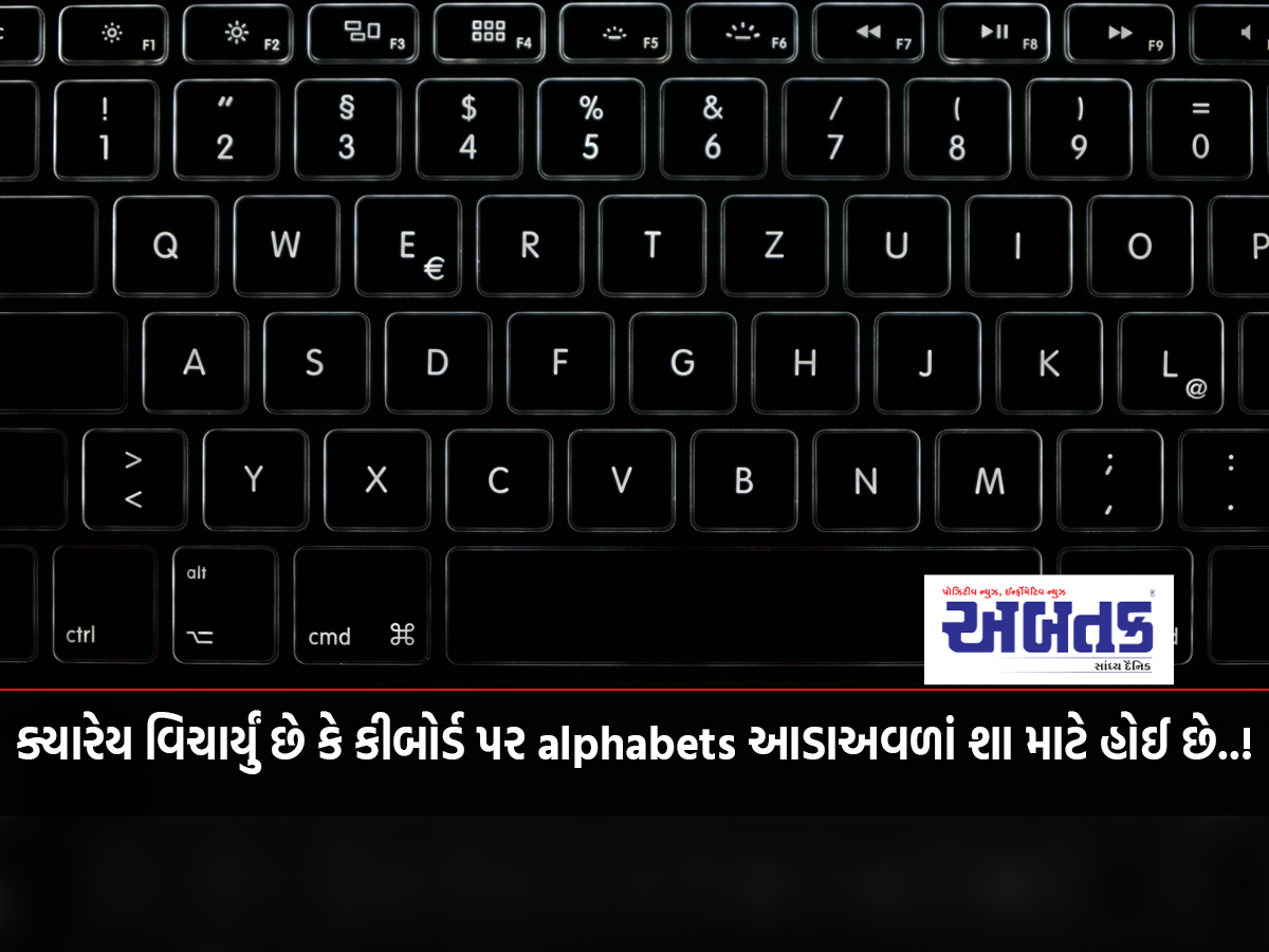 Ever wondered why the alphabets are horizontal on the keyboard..!