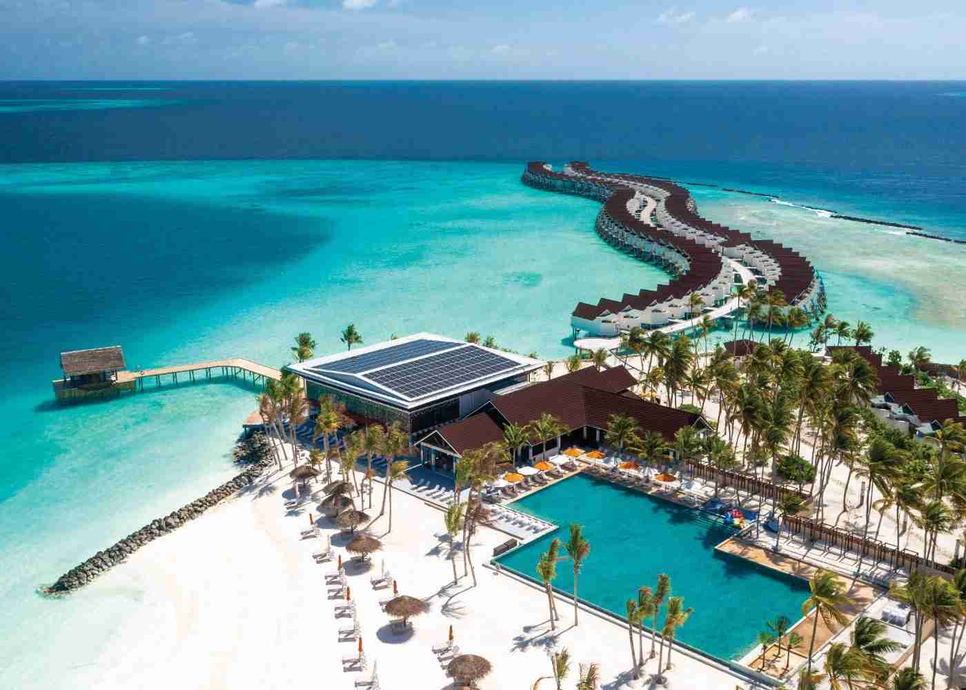 OBLU Xperience Ailafushi Aerials and Generic X360 Pool Bar Aerial View 2