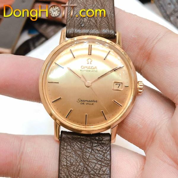 Đồng hồ Omega cổ mạ vàng đúc 18K chính hãng - Đồng Hồ Luxury