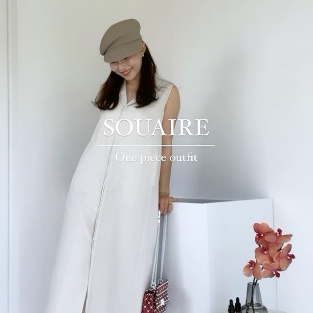 インスタグラマー赤ワンピース souaire - ロングワンピース