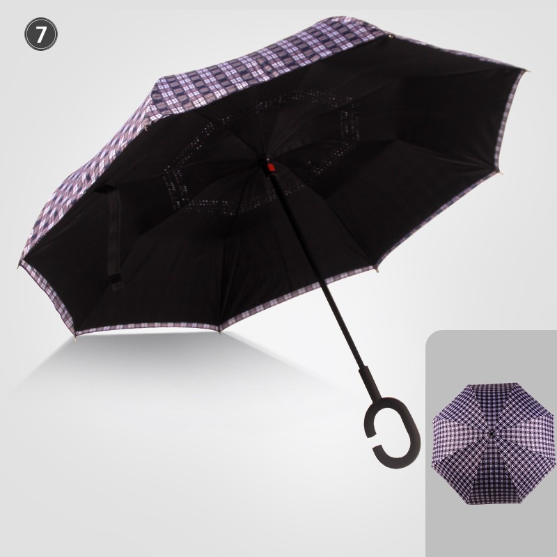 【逆さ折りたたみ傘 】雨の日だけでなく晴れの日でもつかえる晴雨兼用の完全遮光傘 468264