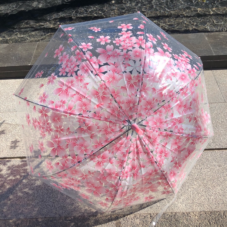 【卸価格サポート！よりよい生活のためにもっと賢く買い物する】【高品質で低価格の製品をオンラインで中国から購入しよう】【少しお時間を待っていただいても、工場直送価格に納得なお買い物】【発色の綺麗な桜柄】桜柄のドーム型ビニール傘。ドーム型なので見た目と形共にかわいく雨の日が楽しみ。 カラーは全4色397113