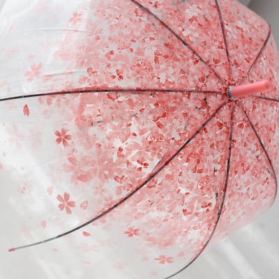 【卸価格サポート！よりよい生活のためにもっと賢く買い物する】【高品質で低価格の製品をオンラインで中国から購入しよう】【少しお時間を待っていただいても、工場直送価格に納得なお買い物】【発色の綺麗な桜柄】桜柄のドーム型ビニール傘。ドーム型なので見た目と形共にかわいく雨の日が楽しみ。 カラーは全4色366698