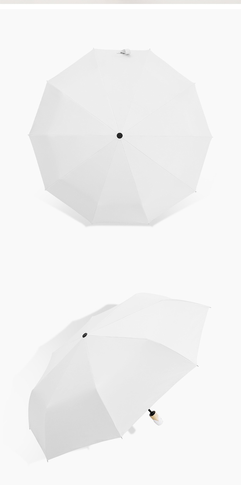 【折り畳み式で自動開閉機能付き】折りたたみ傘には珍しいワンタッチ自動開閉機能付き！99%遮光で雨晴兼用の日傘 全7色366721