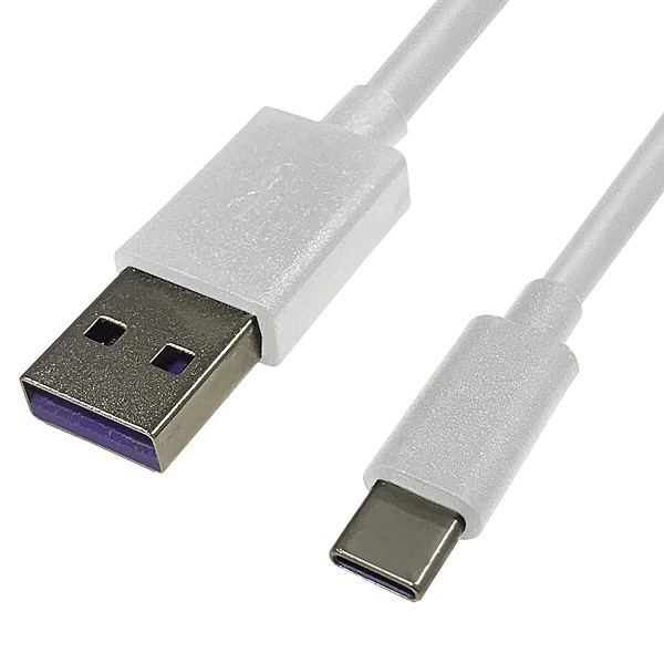 LAZOS L-TC5-WH2 USB-TypeC 5A 断線防止 充電・転送用ケーブル 2m ホワイト  送料無料(ネコポス発送)388576