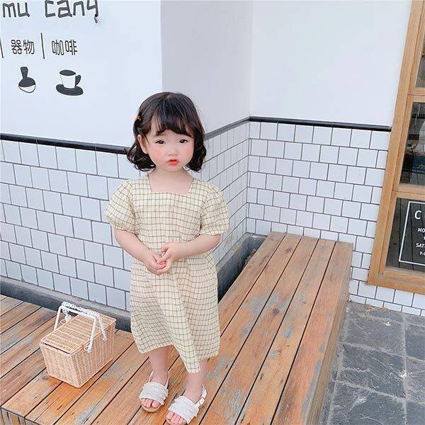 子供服 女の子 ワンピース 半袖 ナチュラル おしゃれ お洒落 かわいい 可愛い 子ども服 こども服 キッズ チェックワンピース 可愛い服 夏ワンピ シェア買いならシェアモル 旧ショッピン