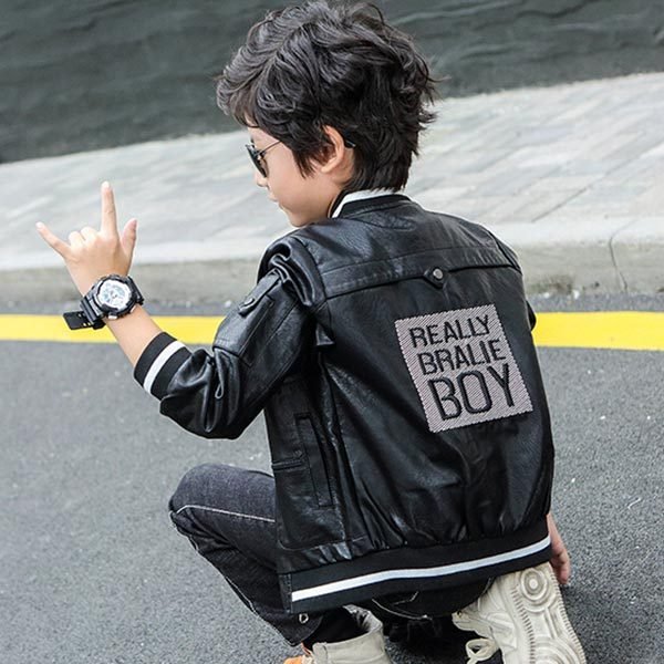 革ジャン 男の子 黒 レザージャケット アウター かっこいい おしゃれ ライダースジャケット ブラック ブラウン Puレザー 長袖 秋 冬 海外子供服 韓国子供服 シェア買いならシェアモル 旧ショッピン