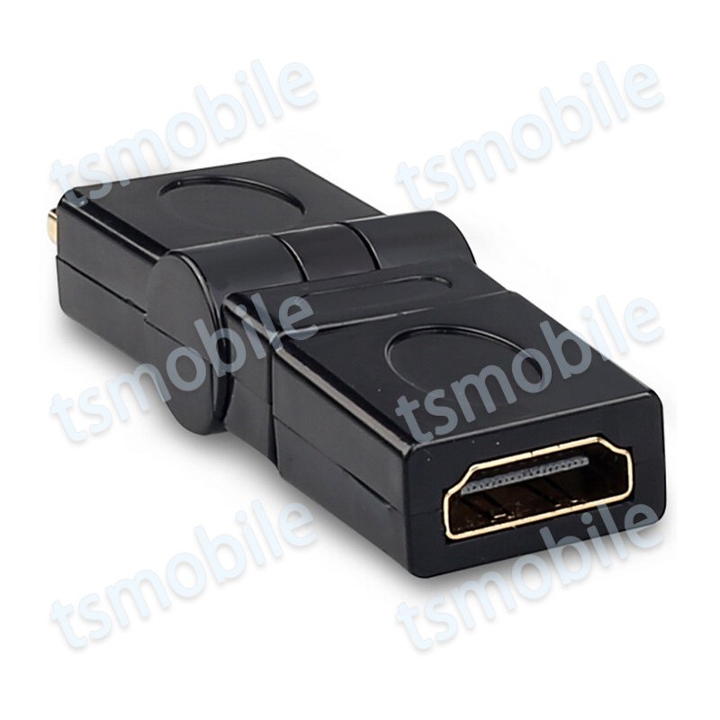 HDMI 360° 角度変換 アダプタ 向き自由調整 90°〜270° 上曲げ 下曲げ コネクターオス⇔メス V1.4 1080P 方向 転換 標準HDMI  HDMIケーブル整理 断線防止 | シェア買いならシェアモル（旧ショッピン）