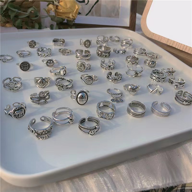 レディース オシャレ シルバーリング 指輪 サイズフリー 調節可能 リング 銀 30種以上デザイン シルバー925 シェア買いならシェアモル 旧ショッピン