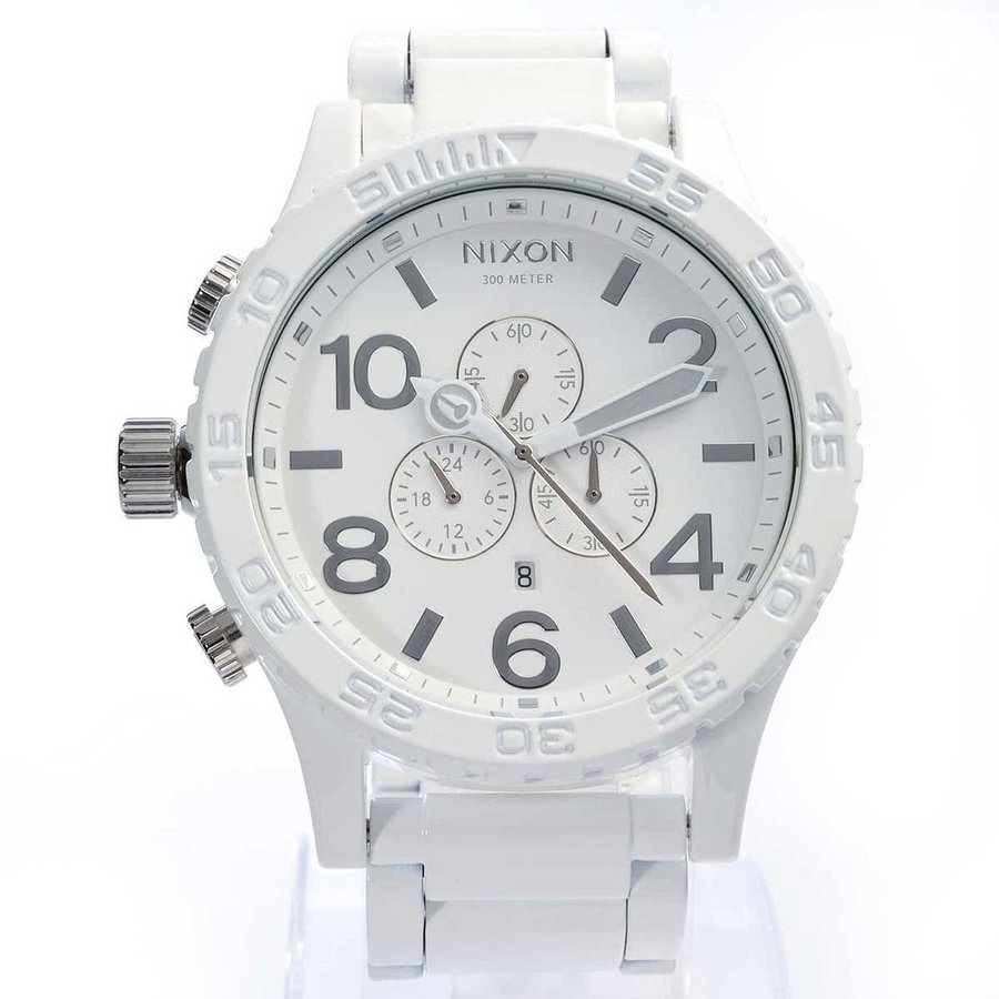 ニクソン 腕時計 NIXON 51-30 A083-1255 クロノグラフ WHITE/SILVER