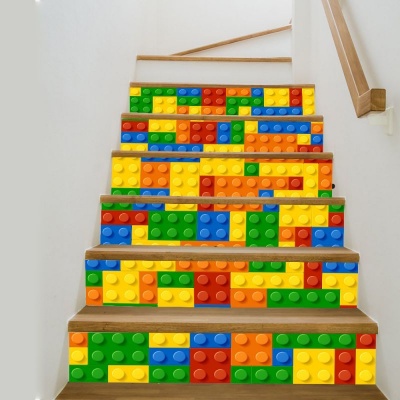 階段専用ステッカー レゴ Lego 6枚入りセット ウォールステッカー 壁紙 シール 賃貸ok はがせる 剥がせる Diy 模様替え インテリア オシャレ オモシロい 送料無料 シェア買いならシェアモル 旧ショッピン