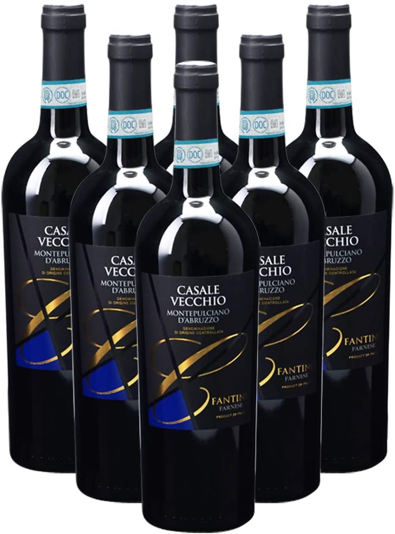 [6本まとめ買い] カサーレ ヴェッキオ モンテプルチャーノ ダブルッツォ (Casale Vecchio Montepulciano d’Abruzzo) 2019年 ファルネーゼ イタリア アブルッツォ 赤ワイン フルボディ モンテプルチャーノ 750ml828227