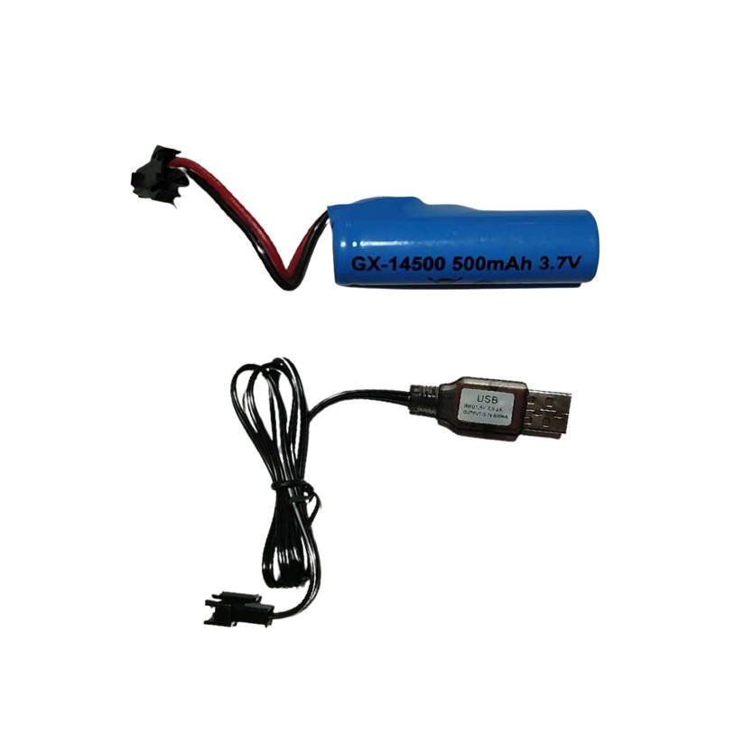 ラジコン用　3.7V充電バッテリーと専用USB充電ケーブル 1セット　fcarusbandbthanyou734845227