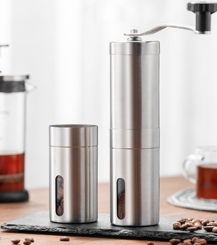 コーヒー豆挽き器家庭用ハンドグラインダーステンレス鋼小型手動グラインダーハンドグラインダーコーヒーマシン885158