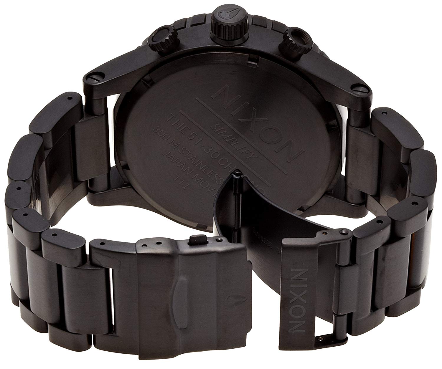 ニクソン 腕時計 NIXON  A083001　メンズ腕時計 51-30 クロノグラフ　ブラックダイヤル/ホワイトインデックス  A083-001 　並行輸入品　1年保証888107