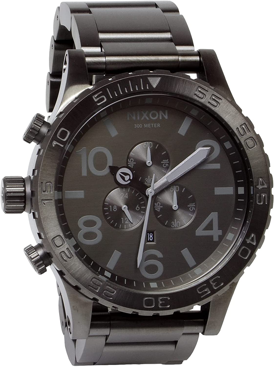 ニクソン 腕時計 NIXON  A0832090 メンズクロノグラフ腕時計 51-30 人気のガンメタ A083-2090 並行輸入品　1年保証888226