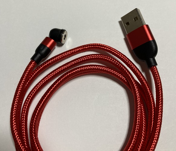 充電ケーブル スマホ 3in1 USBケーブル Lightningケーブル iphone タイプc　赤色 2M903960