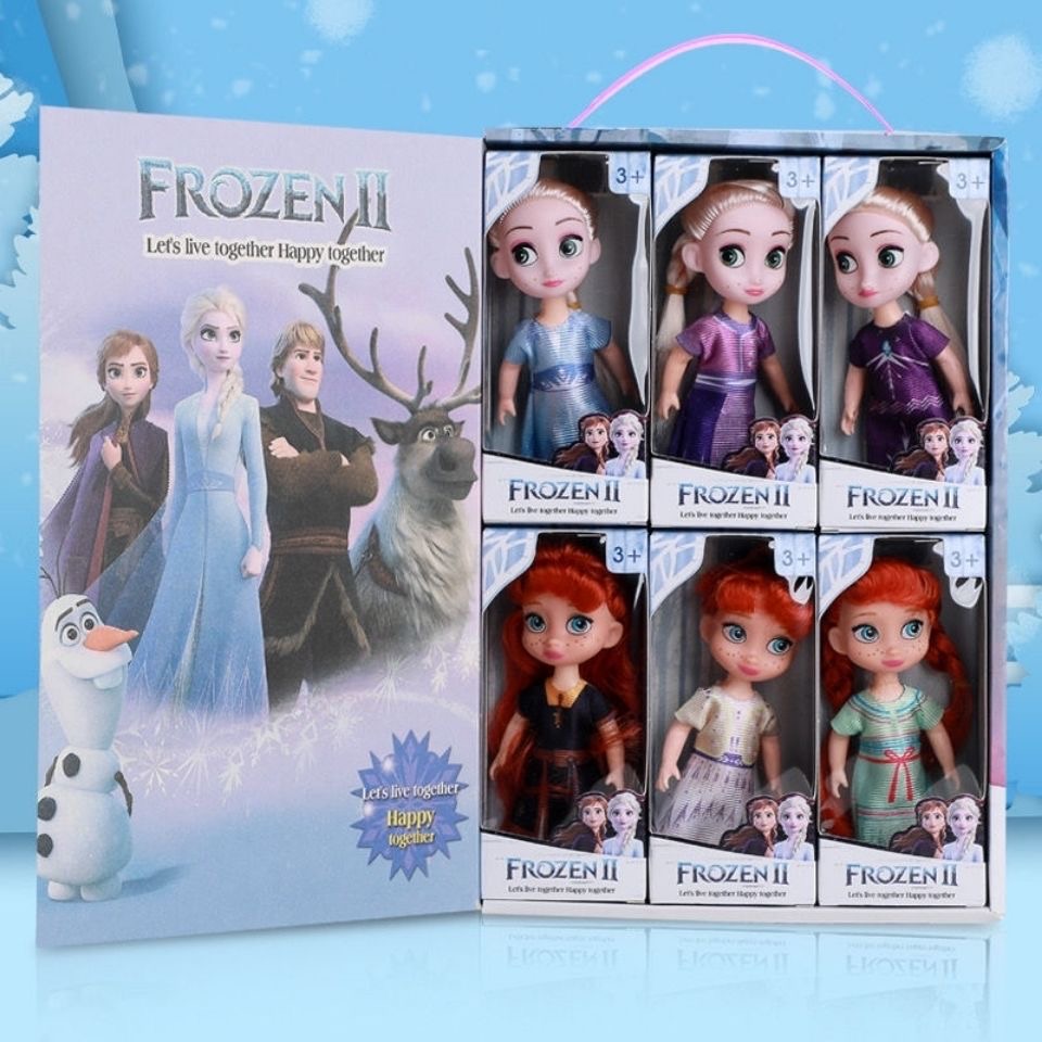キッズギフトディズニーアナと雪の女王コレクションアナと雪の女王プリンセス6体セットクリスマスギフトボックス904415