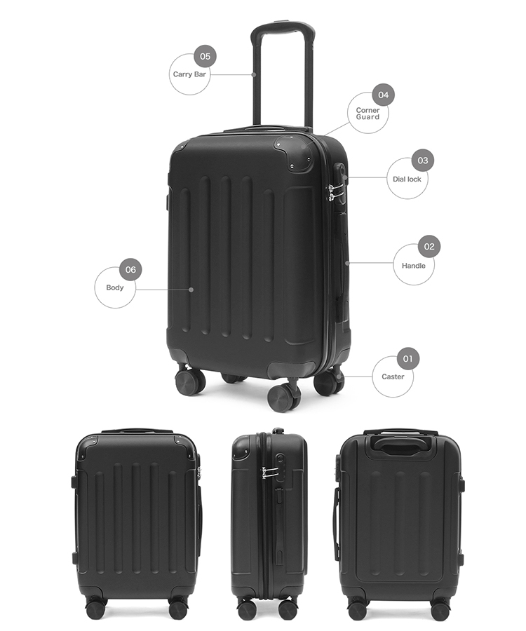 【3個セット】【全4カラー】スーツケース 3サイズSET 2way/3way スクエア 大容量 キャリーバッグ キャリーケース　※北海道・沖縄・離島は別途送料がございます。941552