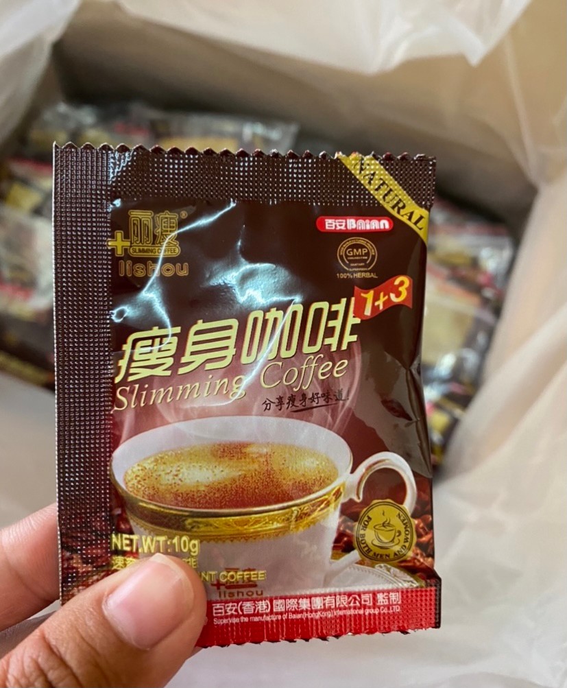 1BOX*15sachets LISHOU COFFEE SLIMMING Accelerate fat burning, flatten belly, lose weight945547