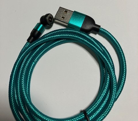 充電ケーブル スマホ 3in1 USBケーブル Lightningケーブル iphone タイプc　緑色 1M947139
