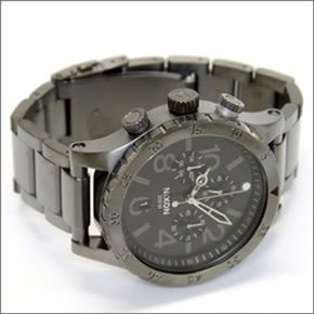 ニクソン 腕時計 NIXON  A486632 48-20 クロノグラフ ハードなマットブラック A486-632 並行輸入品 　1年保証付303514