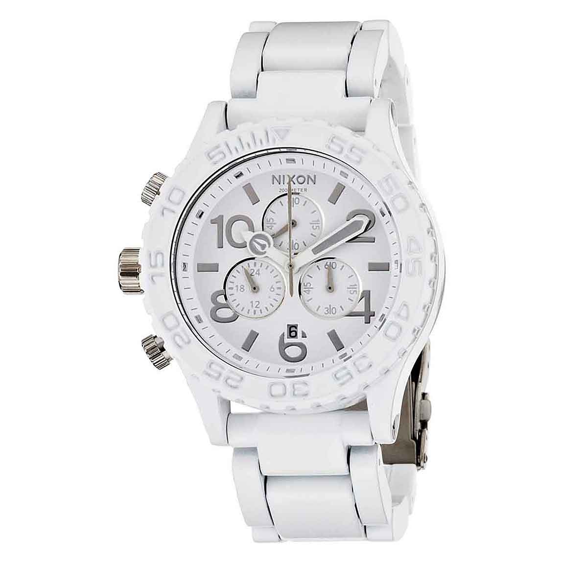 ニクソン 腕時計 NIXON A037-1255 ホワイト・ダイヤル クロノグラフ A0371255 並行輸入品　1年保証948370