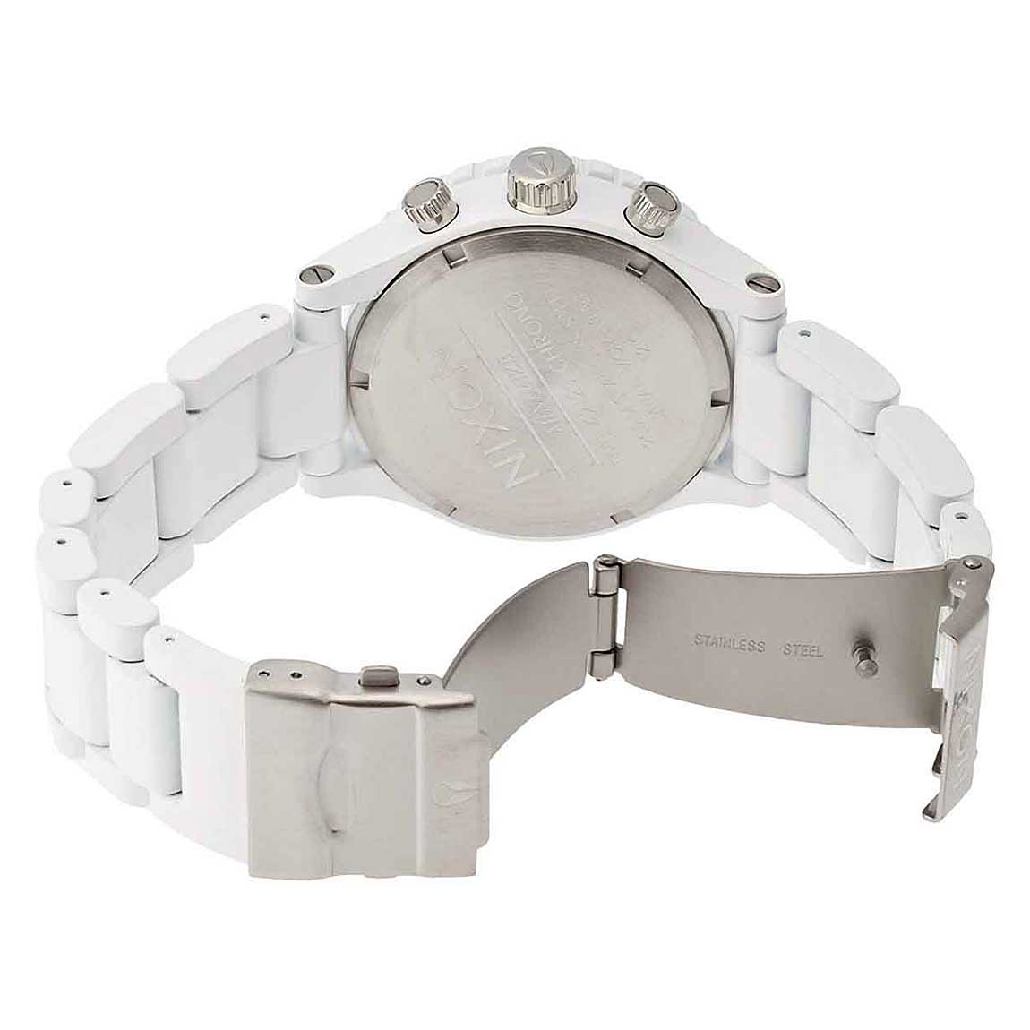 ニクソン 腕時計 NIXON A037-1255 ホワイト・ダイヤル クロノグラフ A0371255 並行輸入品　1年保証948369