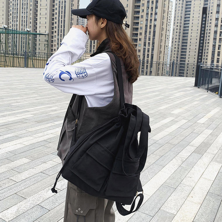 レディースバッグ・ファッションバッグ・韓国風・レディースバックパック 灰色