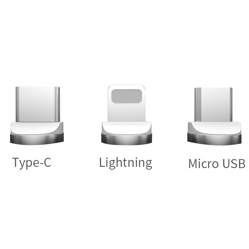 iPhone 充電ケーブル ライトニングケーブル Micro USB Type C ケーブル 2.4A急速充電 高速データ転送 USB同期＆充電 高耐久 磁石 マグネット式 3本321279